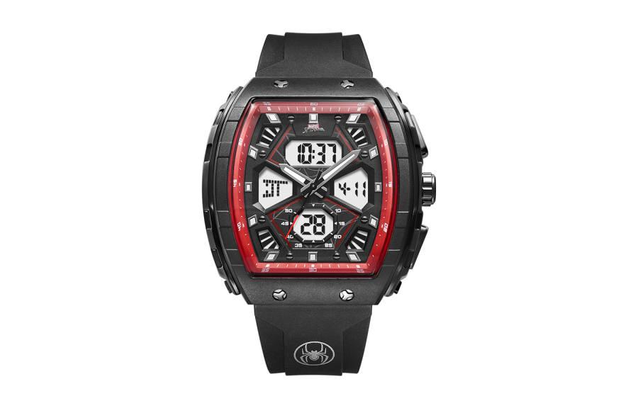 MARVEL MARVEL Hero Collection Electronic+Quartz Movement Silicone Strap Watch Men's Watches Black Dial
