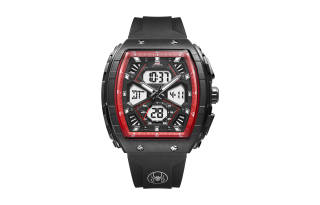 MARVEL Hero Collection Electronic+Quartz Movement Silicone Strap Watch Men's Watches Black Dial