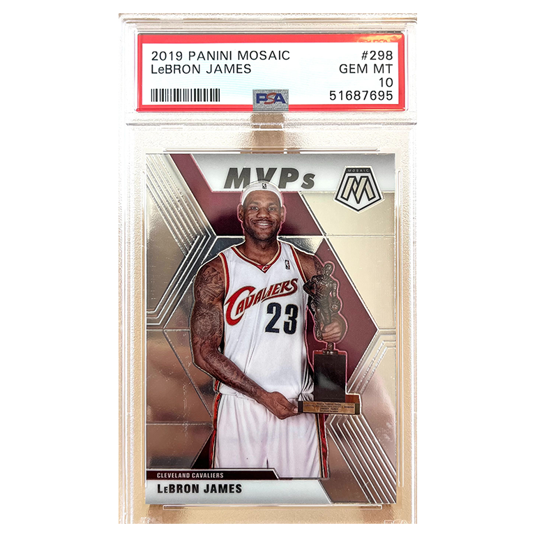 PANINI LeBron James 19 20 Knight Mosaic Regular Season MVP Trophy, Teka PSA Grading 10 Sports Cards 1 Pc