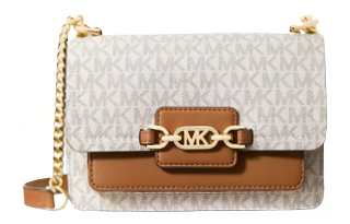 MICHAEL KORS Artificial Leather Shoulder Bag Mini Women's Vanilla White Acorn Brown