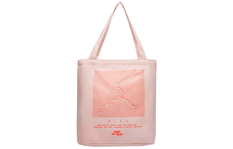 Jordan Jordan Polyester Tote Bag, Shopping Bag, Shoulder Bag Women's Light Pink
