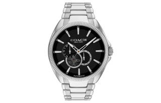 COACH Wrist Watches Mechanical Movement Stainless Steel Watchband Black Dial Men's Watches