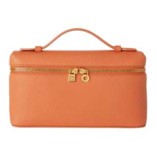 Loro Piana ExtraPocket Grain Calfskin One Shoulder Handbag Women's Cinnamon Orange