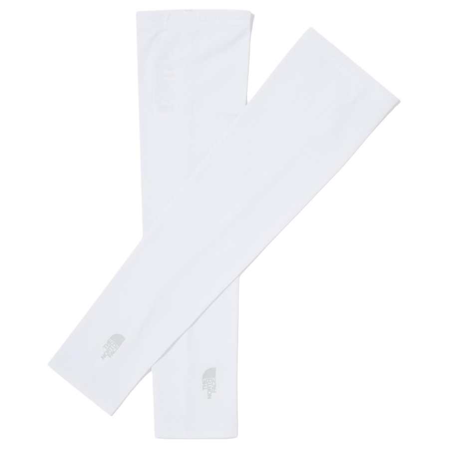 THE NORTH FACE Brand Logo Nylon Sun Protection Sleeves Unisex White