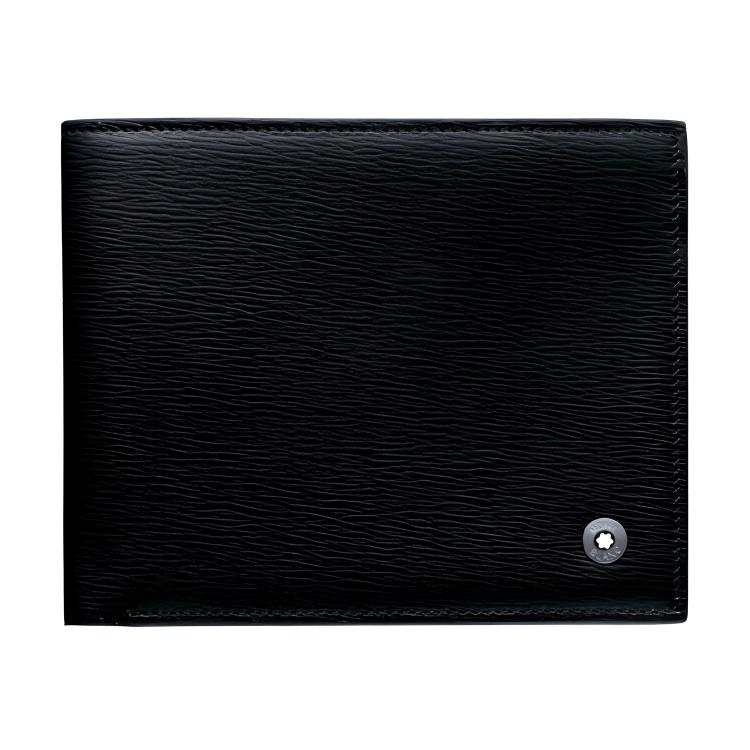 MONTBLANC MONTBLANC Cow Leather Wallet Men's Black