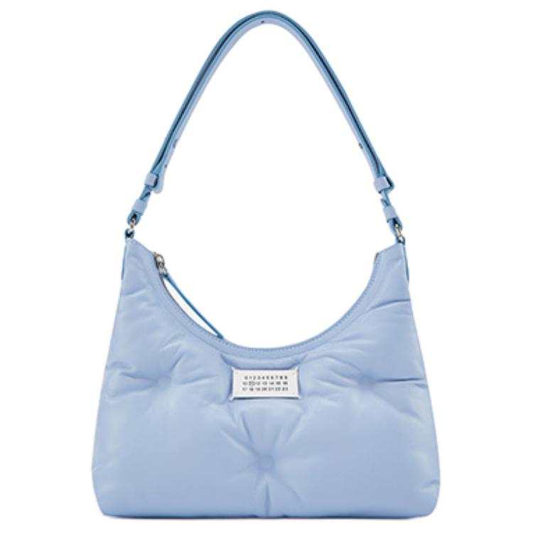 Maison Margiela Glam Slam Sheepskin Hobo Bag, Shoulder Bag, Handbag Small Women's Light Blue