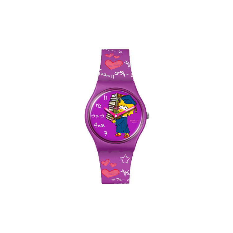 SWATCH Women's 34mm Purple Watch SO28Z118