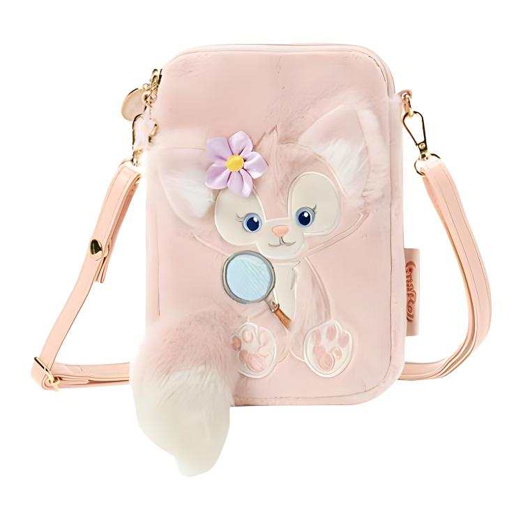 Disney Plush Cell Phone Pouch, Crossbody Bag, Shoulder Bag Women's Pink