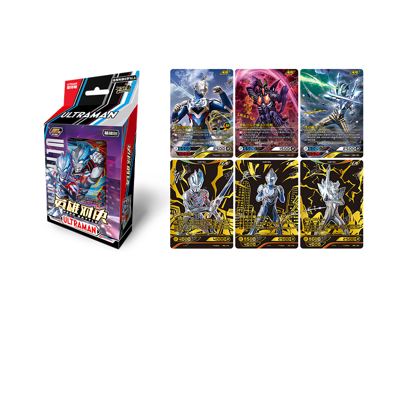 KAYOU Ultraman Hero Duel Basic Edition Sixth Set LR Cards IP / Anime Cards 40 Pcs/Box