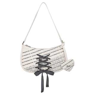 Kirsh Leather Handbag, Shoulder Bag Regular Women's White