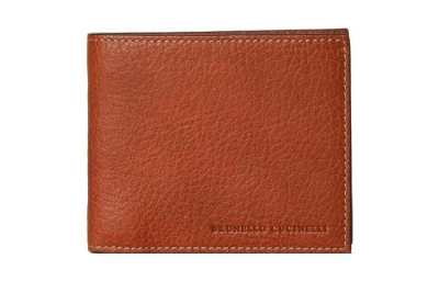 Brunello Cucinelli Logo Embossed Bi Fold Wallet