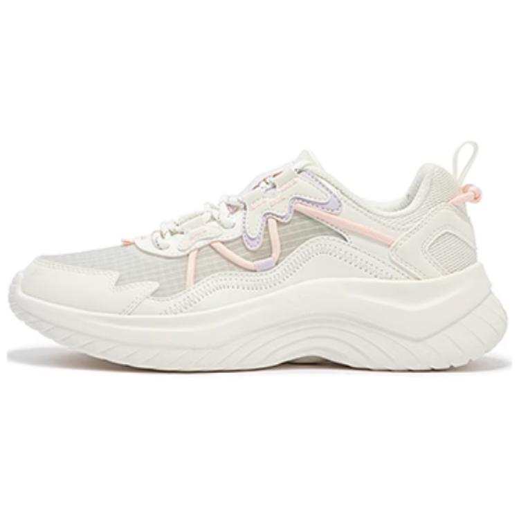 361° Slip Resistant Abrasion Resistant Low top Running Shoes Women's White Purple