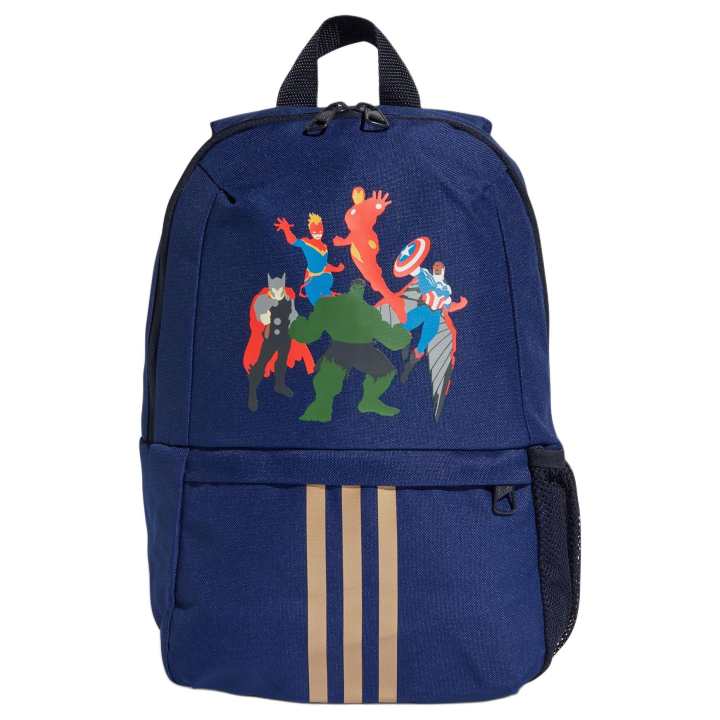 Adidas Adidas Marvel, Collaboration Recycled Material Polyester Backpack Regular Men's Ink Blue