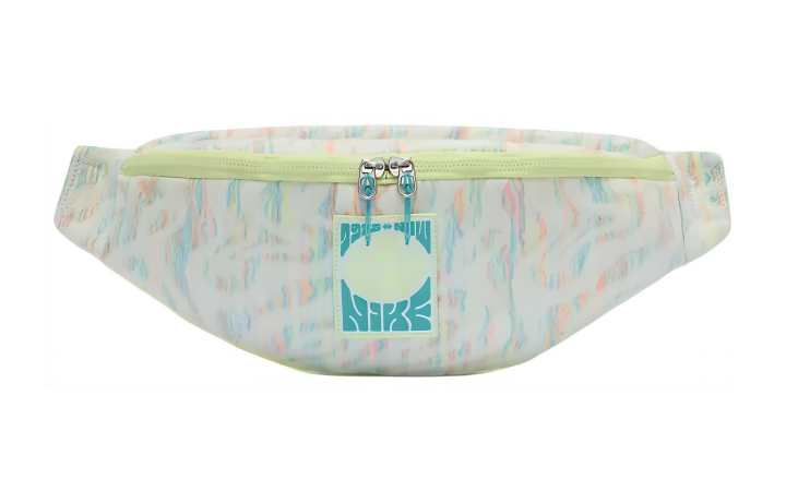 Nike Nike Heritage Fabric Shoulder Bag, Crossbody Bag, Fanny Pack Regular Unisex White & Light Yellow & Cactus Green