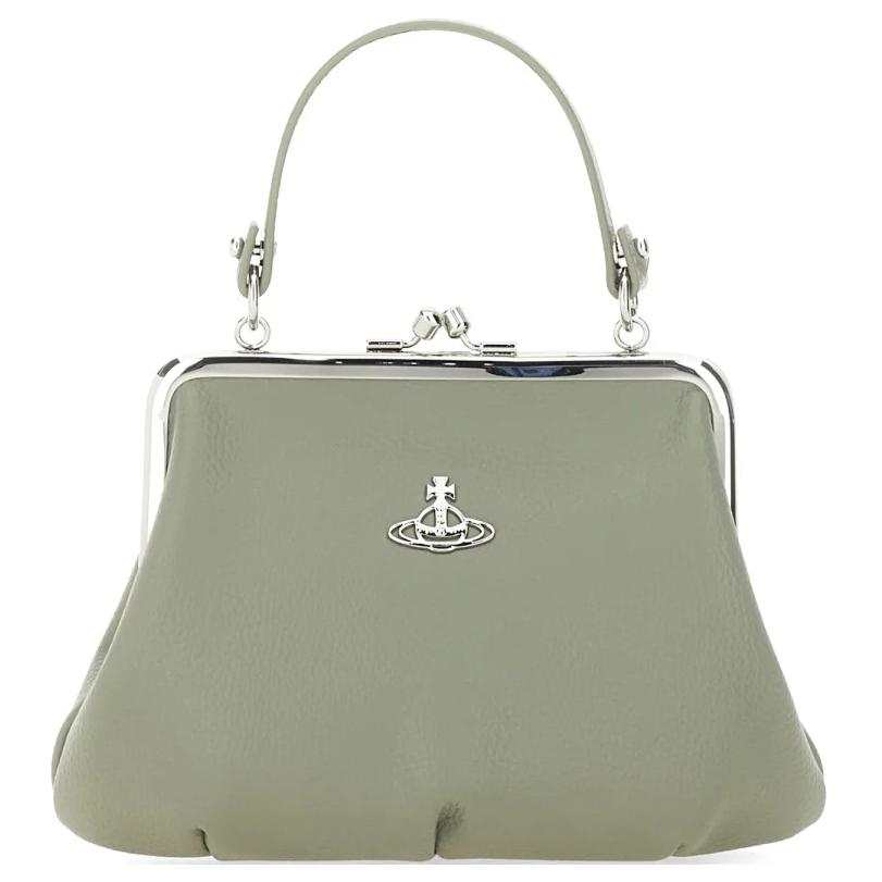 Vivienne Westwood Granny Frame Recycled Polyurethane One Shoulder Handbag Women's Light Green