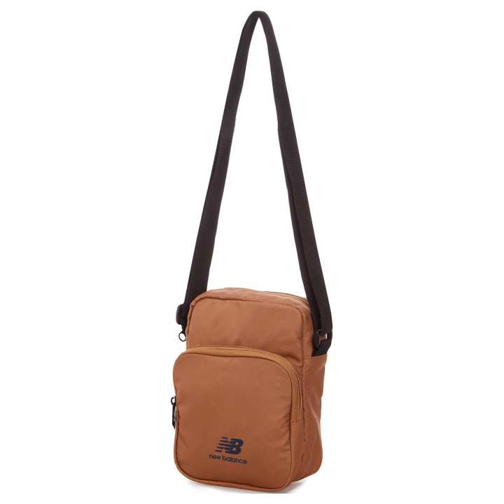 New Balance New Balance Polyester Crossbody Bag, Shoulder Bag Unisex Brown