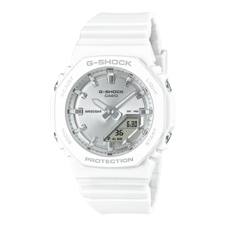 CASIO CASIO Women's Liquid Crystal/Analog Dual Display Series Silver Watch GMA-P2100VA-7A