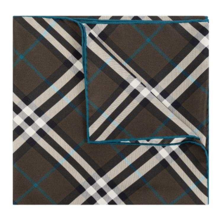 Burberry Silk Scarves Unisex Brown