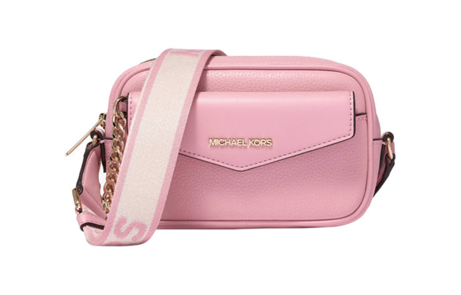 MICHAEL KORS Split Cow Leather Crossbody Bag Camera Bag Small Women's Pink