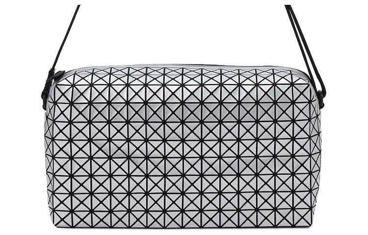 ISSEY MIYAKE Nylon Shoulder Bag, Crossbody Bag Unisex Silver