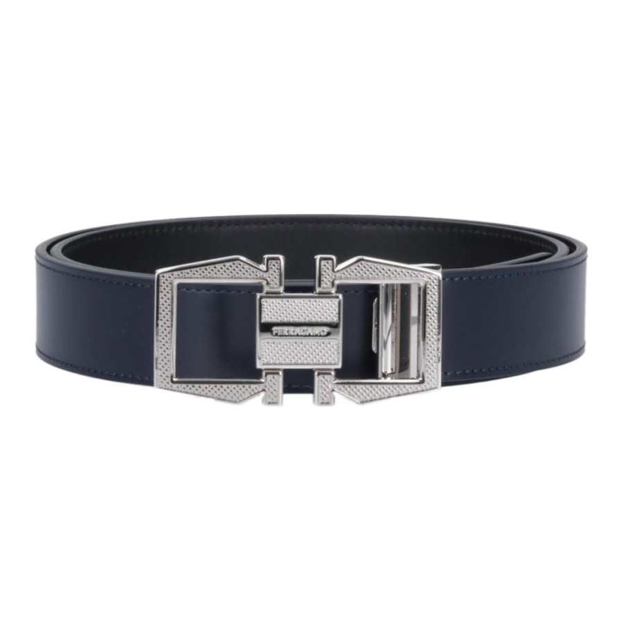 Ferragamo Ferragamo Monogram Gancini Reversibile Buckled Belt