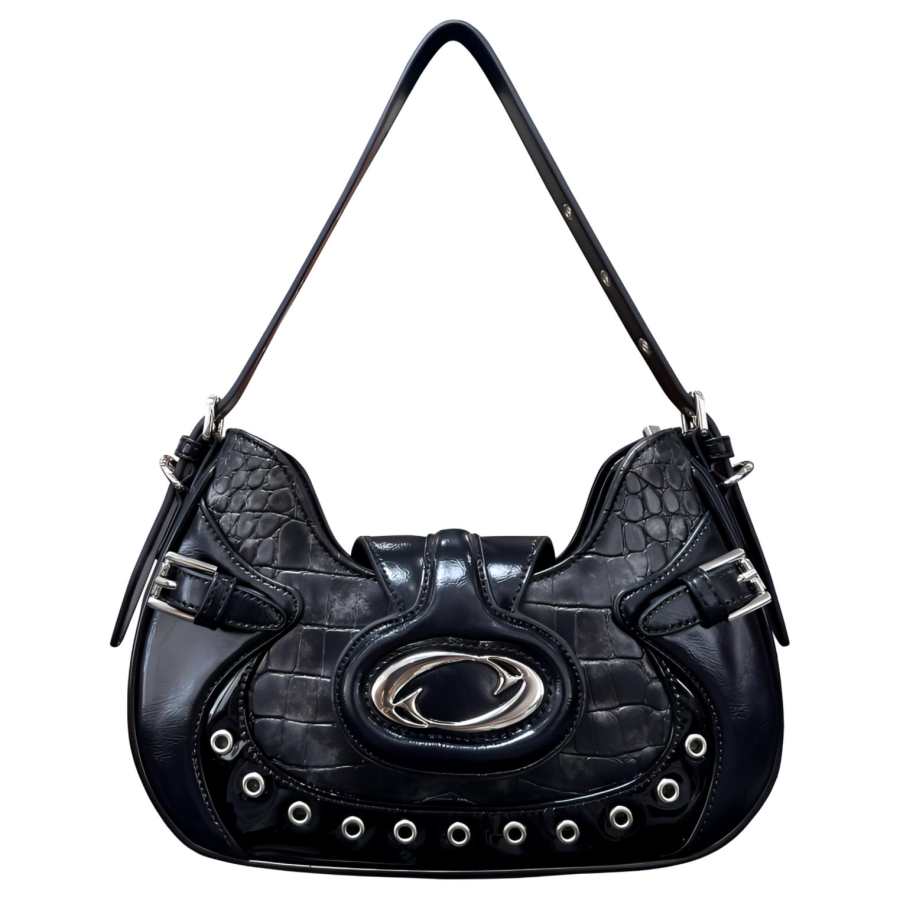 CULTIVATOR PU Eco Friendly Leather Handbag, Shoulder Bag Medium Women's Black