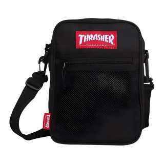 Thrasher Fabric Crossbody Bag Regular Unisex Black