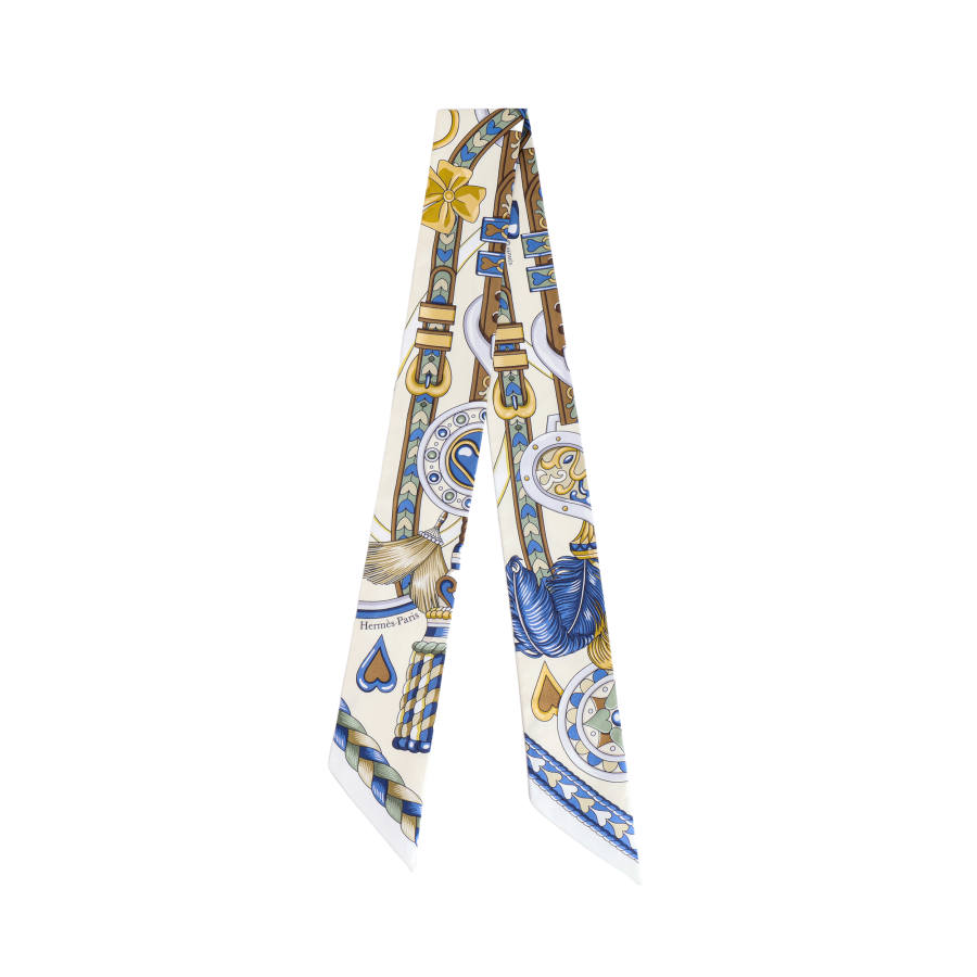 HERMES HERMES Silk Scarves Women's Yellow