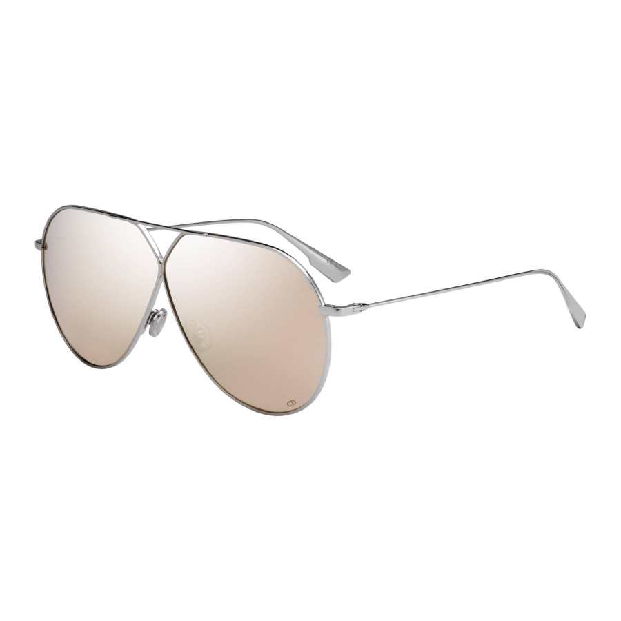 DIOR DIOR Irregular Shape Sunglasses Women's Silver