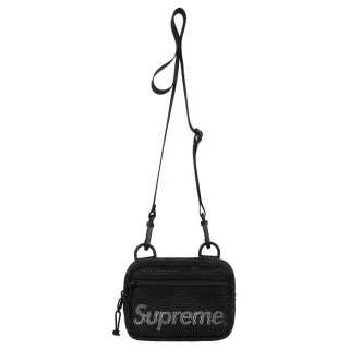 Supreme Polyester Shoulder Bag, Crossbody Bag Unisex Black