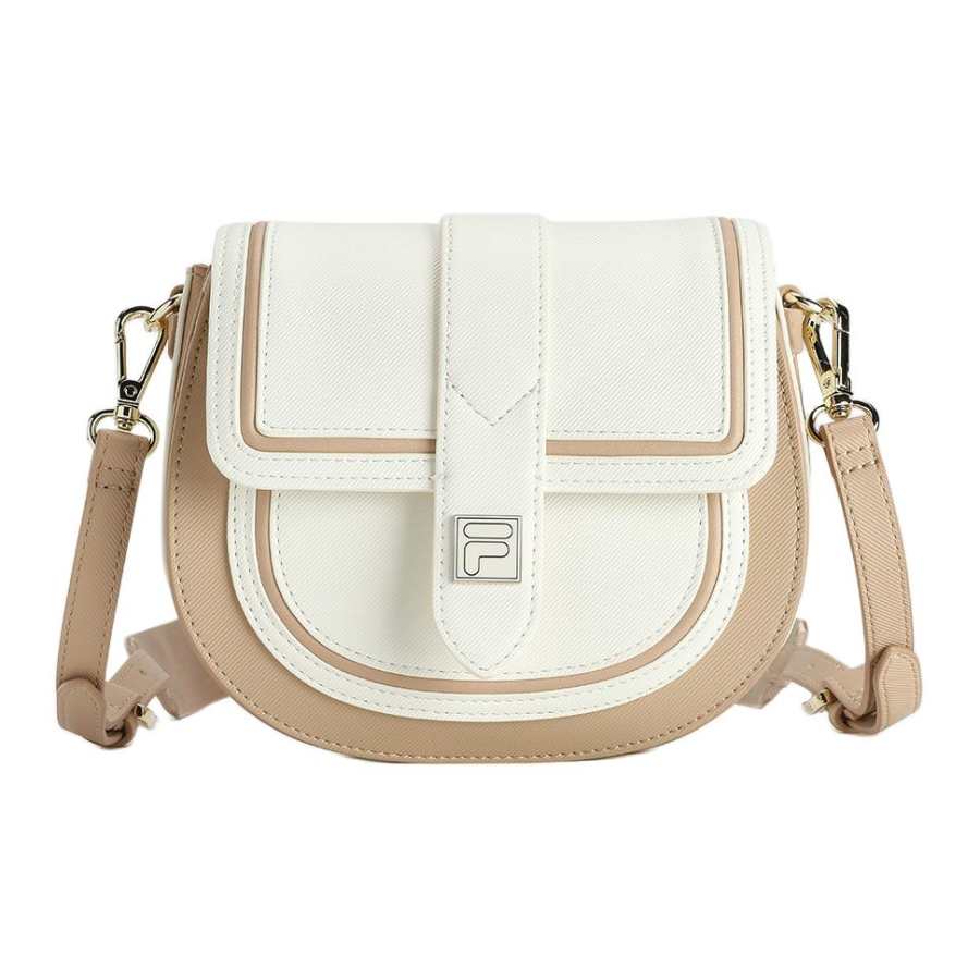 FILA Polyurethane Crossbody Bag, Shoulder Bag Women's Jade Rabbit White