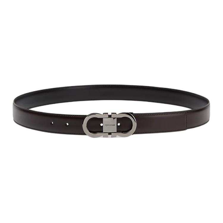 Ferragamo FERRAGAMO Reversible Gancini Leather Belt