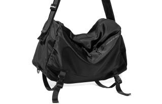 LIVEBOX EN DIRECT Nylon Fabric Crossbody Bags Large Men's Black