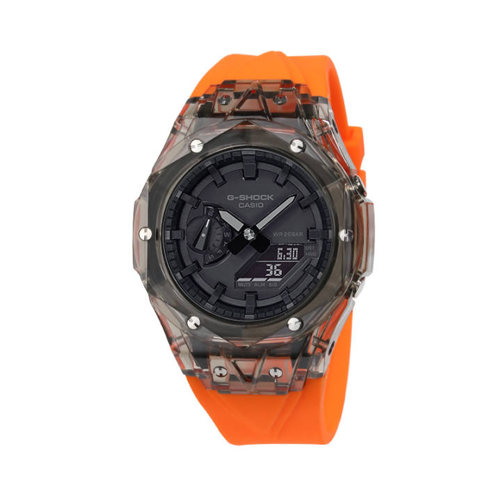 CASIO CASIO Unisex Liquid Crystal/Analog Dual Display Series 44.5mm Black Watch