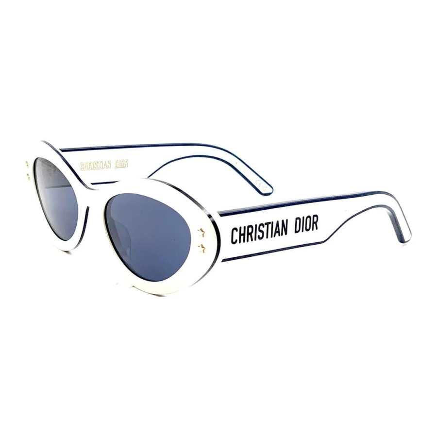 DIOR DIOR Acetate Cat Eye Sunglasses Unisex White