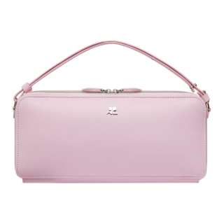 COURREGES Calfskin Handbag Women's Pink