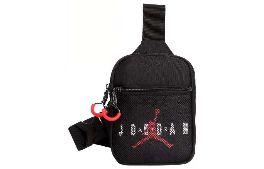 Jordan Jordan Polyester Sling Bag One Shoulder Crossbody Fanny Pack Regular Unisex Black