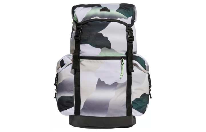Adidas Adidas Recycled Polyester Backpack Regular Unisex White & Light Green & Dark Green & Black