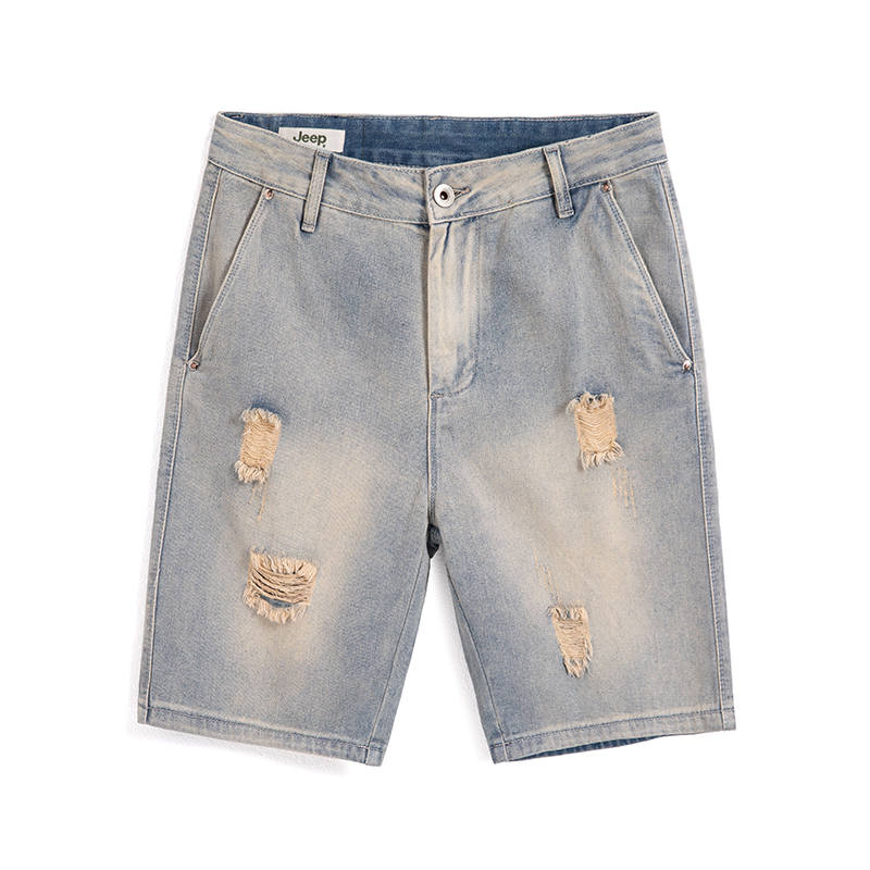 Jeep Denim Shorts Men's Light Blue Vintage