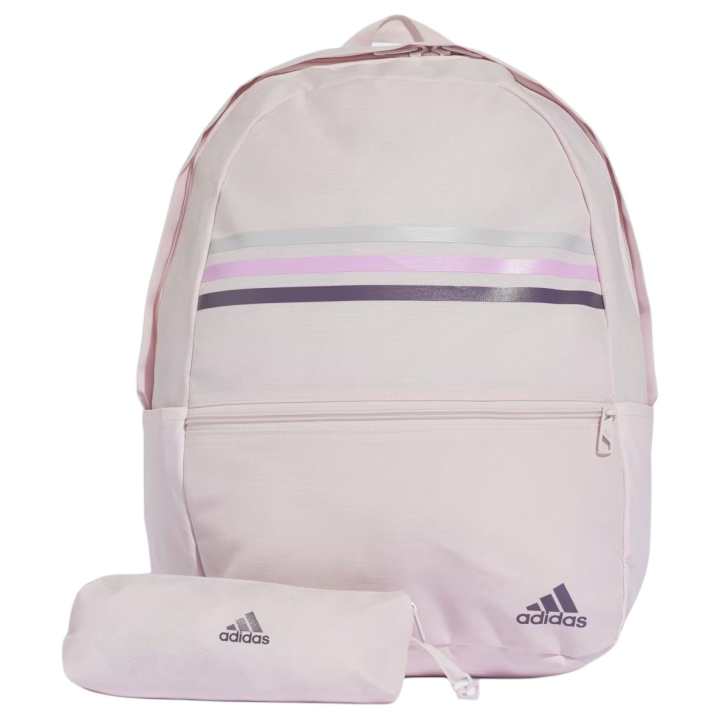 Adidas Adidas Recycled Polyester Plain Weave Fabric Backpack Regular Unisex Pink & Shadow Violet