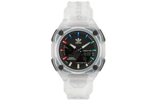 Adidas Originals STREET Wrist Watches Quartz Movement Resin Strap Black Dial Unisex ['100', 301050]m Waterproof