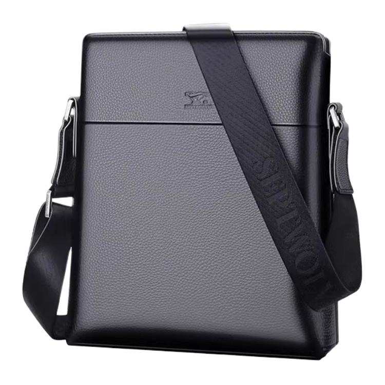 SEPTWOLVES Minimalist Fashion Cow Leather Crossbody Bag, Shoulder Bag Men's Multicolor