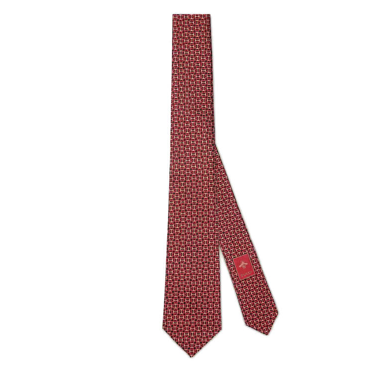 GUCCI GUCCI Mulberry Silk Cupro Ties Men's Red