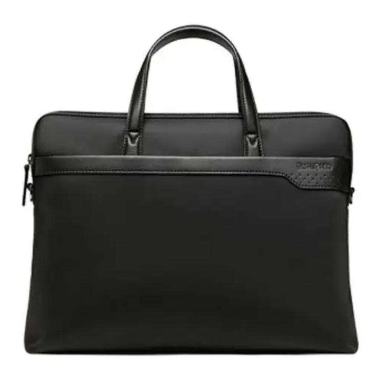 Samsonite SAMSONITE Nylon With Leather Handbag Briefcase Medium Men's Black