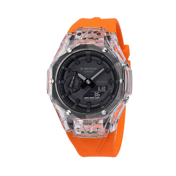 CASIO CASIO Unisex Liquid Crystal/Analog Dual Display Series 44.5mm Black Watch