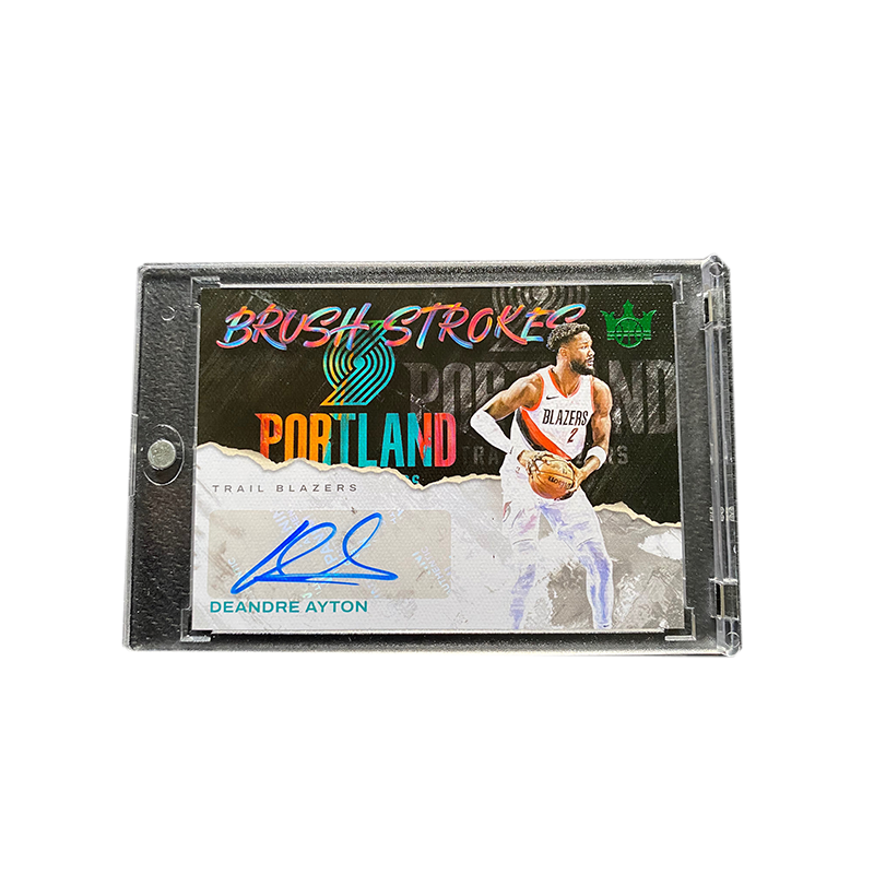 PANINI 2023 24 Basketball NBA Court Kings Deandre Ayton, Star Card, Autograph Card, Card Access Pass Sports Cards 1 Pc