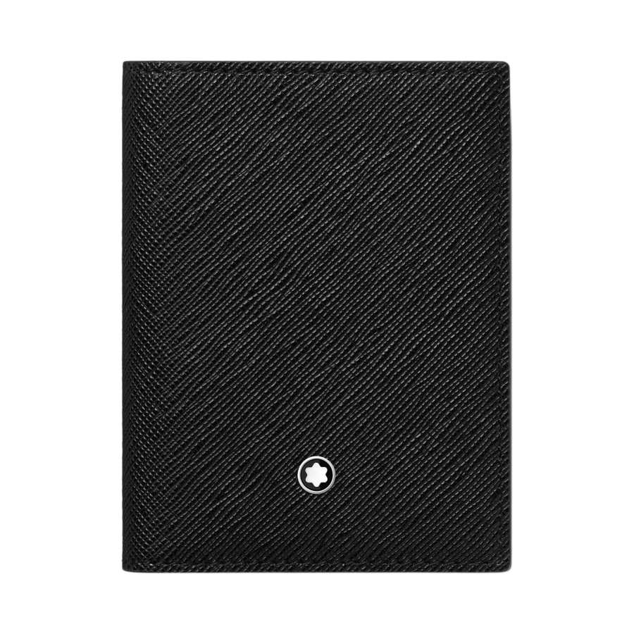 MONTBLANC MONTBLANC Cow Leather Card Holder Regular Men's Classic Black