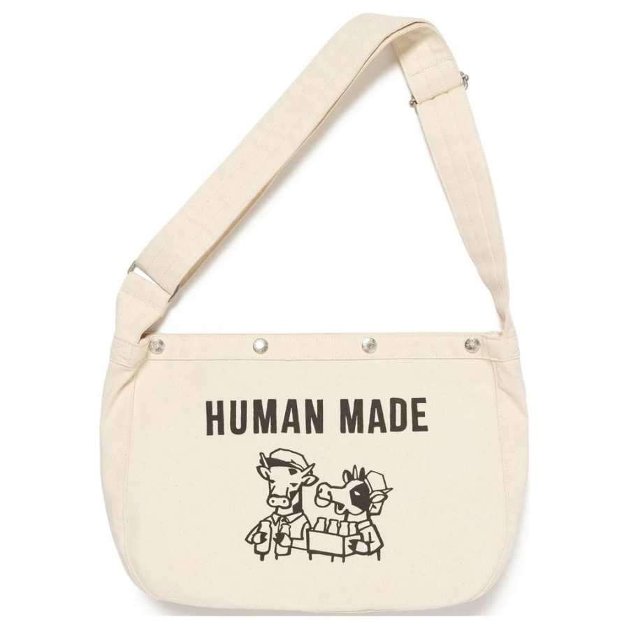 HUMAN MADE Cotton Handbag, Shoulder Bag Regular Men's White