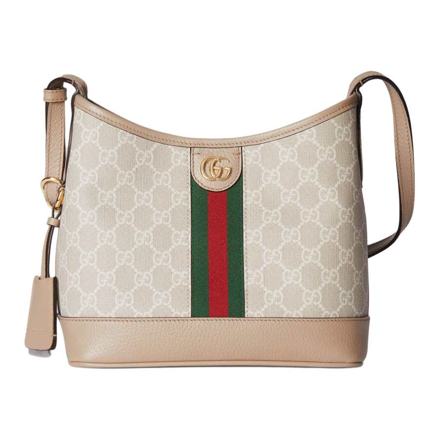 GUCCI GG Supreme Canvas Handbag, Shoulder Bag Small Women's Beige & White