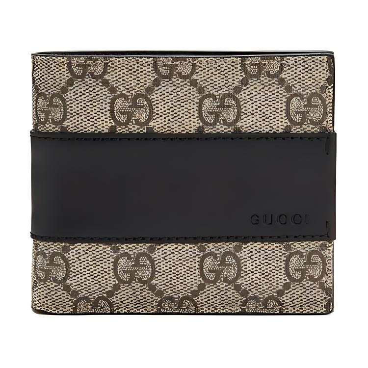 GUCCI GUCCI Artificial Leather Wallet Men's Ebony/Black